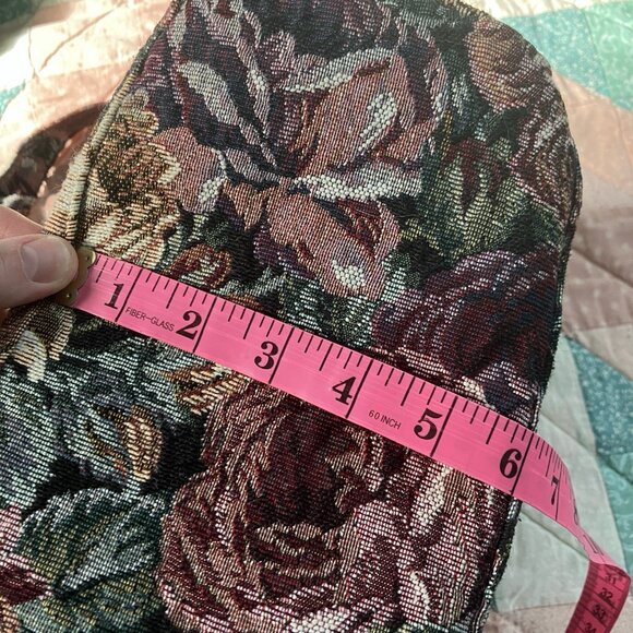 Vintage Tilley Endurables P5 Purse Womens Floral Tapestry Pick Pocket Proof Bag - Picture 12 of 13